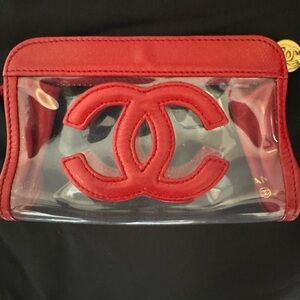 Super Rare Chanel PVC pouche